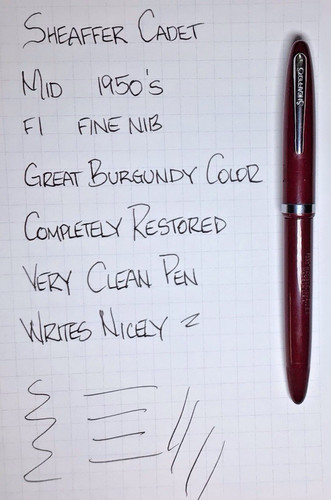 Sheaffer cadet fountain pen - sheaffer,